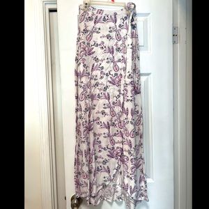 Floral Maxi Wrap Skirt